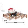 DIY Horse Race Model Horseman Farm stable Animal Figurines Action & Toy Figures ABS Emulation Toys for Children Christmas Gift