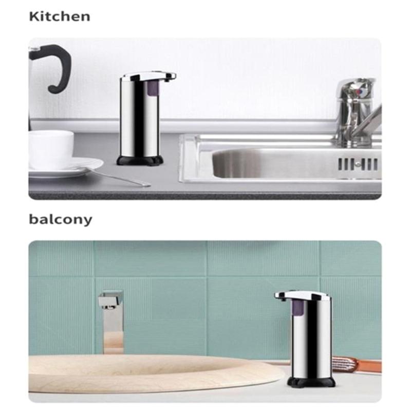 Seifenspender Automatischer Schaumseifenspender Berührungsloser Schaumseifenspender Badezimmer Arbeitsplatte Seifenpumpe 250ml