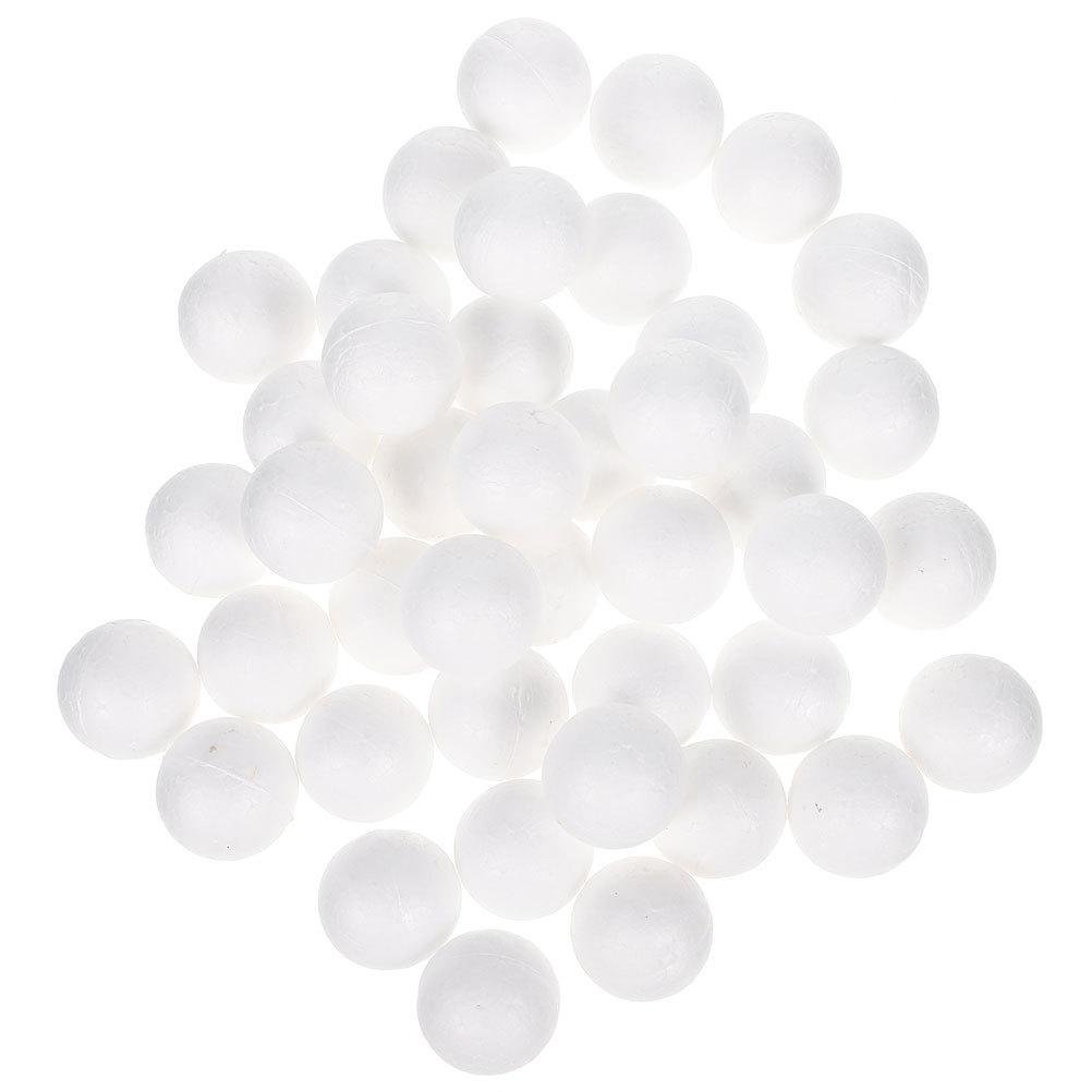 500Pcs Round Foam Balls for Crafts Polystyrene Shapes Ball Modeling DIY Decoration Kits Festive Event Supplies