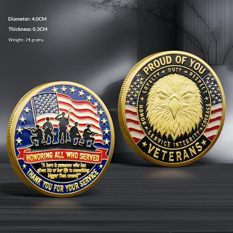 

Usa 250Th Anniversary Commemorative Coin 1776-2026 American Eagle Souvenir Coin Metal Crafts Emblem A5