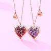 2x/Set Heart-shaped Pendant Necklace Best Friends Necklaces Photo Box Necklaces