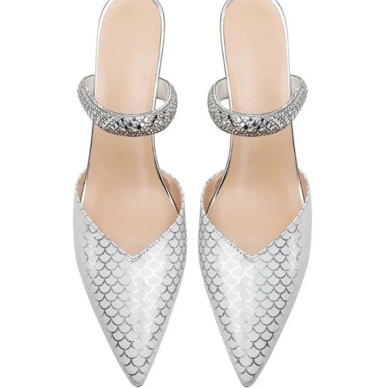 New Summer Sequins Decoration Women's Slippers Banquet Party Details Professional Comfort Women's Pump