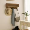Vintage Key Rack Wooden Storage Shelf Multifunctional Wall Rack  Office
