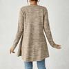 Women's Fashion Solid Color Long Sleeve Tie Casual Loose Cardigan Tops Jacket