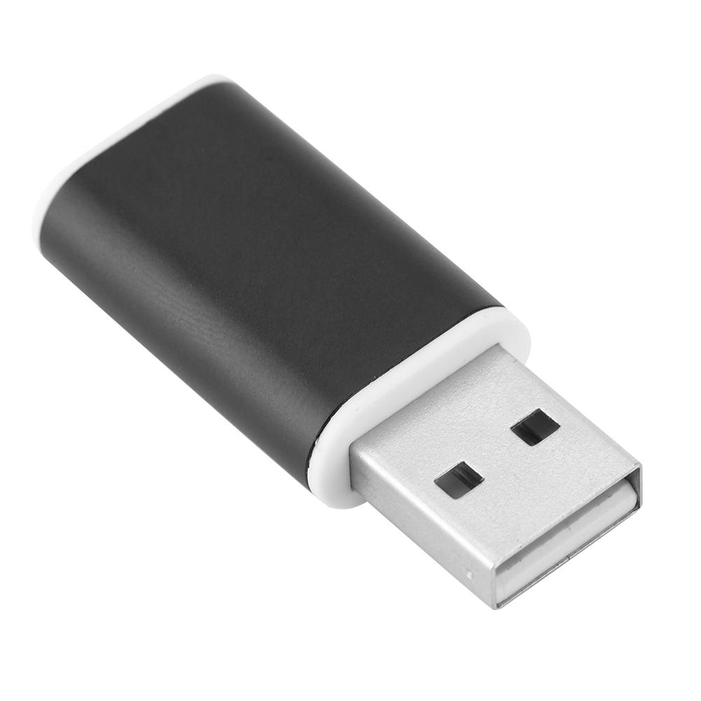 External USB 2.0 to 3.5mm Stereo Sound Card Mic Adapter Speaker (Black)