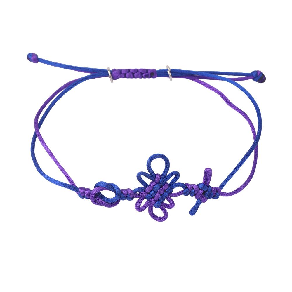 Trendy Demon Hunter Girls' Colorful Chinese Knot DIY Weaving Bracelet Wristband Accessories