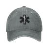 Classic Cotton Paramedic Star Of Life Baseball Cap Women Unisex Breathable Emt Emergency Medical Symbol Dad Hat Sports
