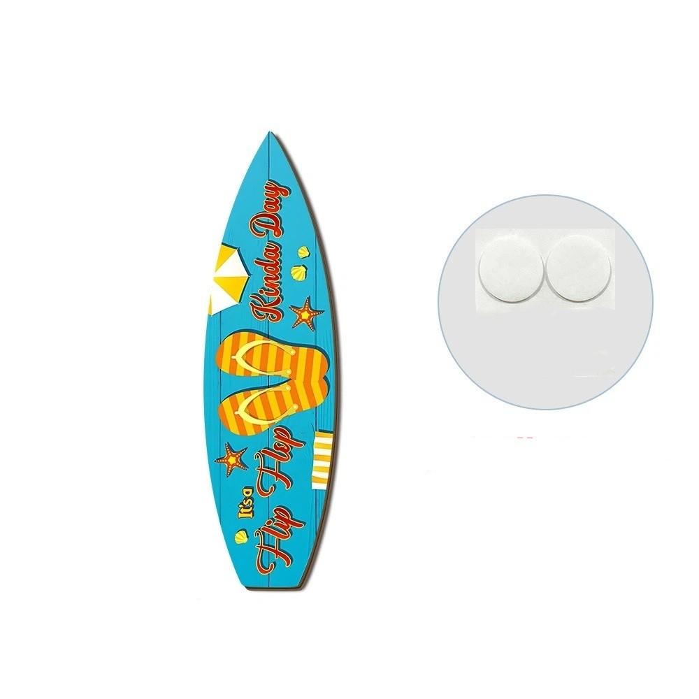 Retro Beach Surfboard Decor Summer Beach Themed Surfboard Ornaments  Living Room