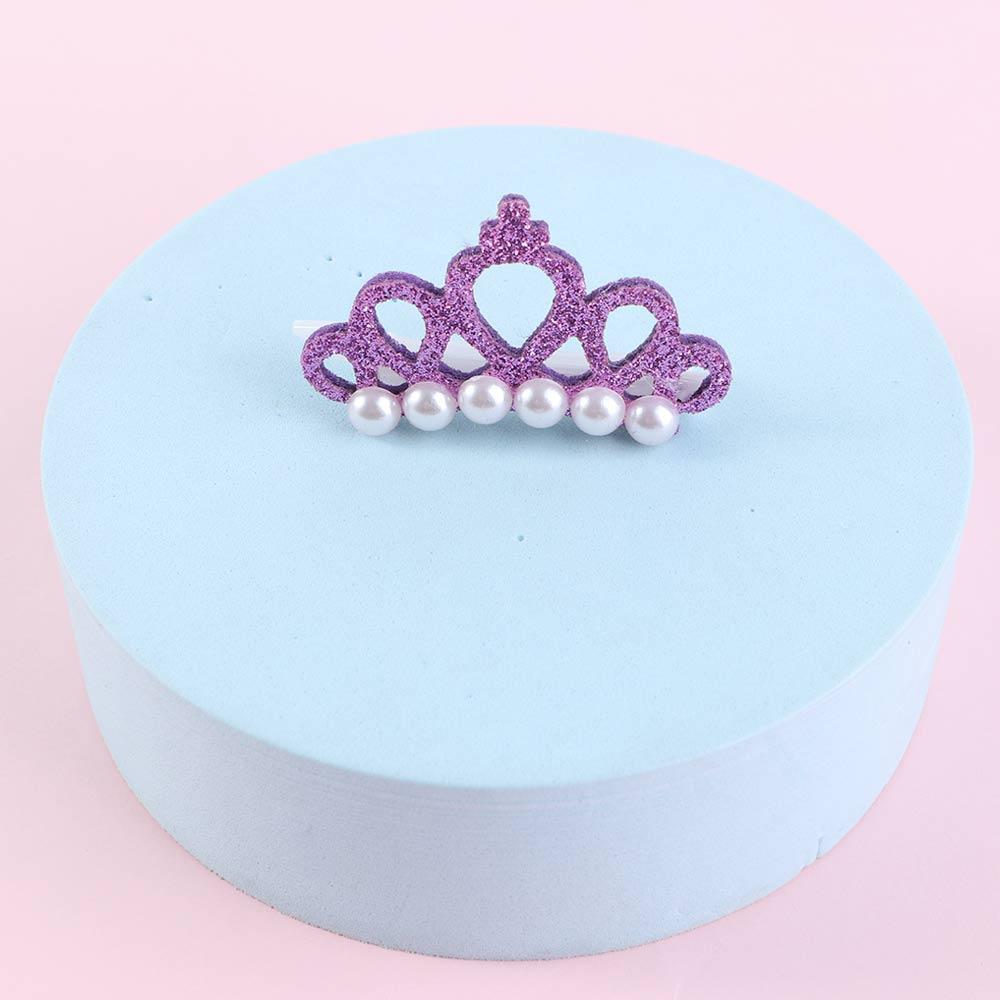 Small Dogs Faux Pearl Crown Shape Bows Hair Clips Bow Cute Head Decoration For Pets Hair Clips Grooming Cat Bow Pet Accessoires