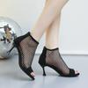 2024 New Summer Open Toe Pure Color Hollow Out Women High Heels Non-slip Sexy Women Sandal Thin Heels  Women Shoes