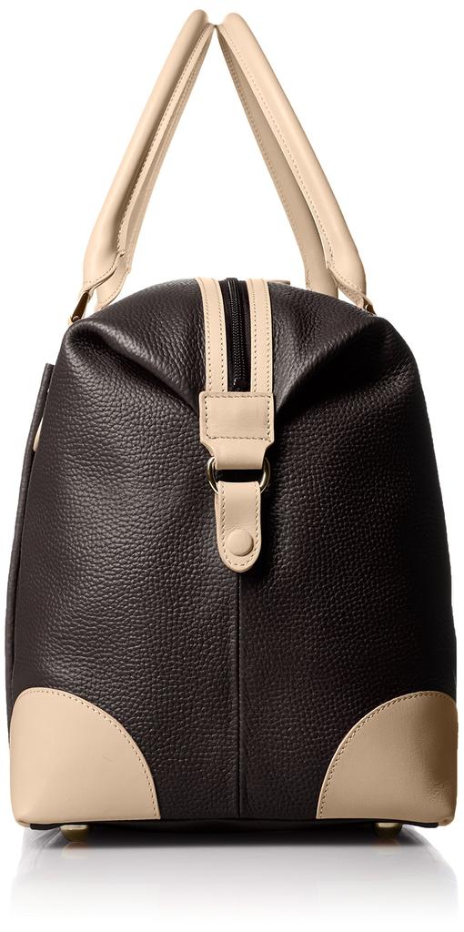 Bolso Boston 35L 27 cm 62501 [Kitamura] R-0622 Chocolate/Beige [Marrón]