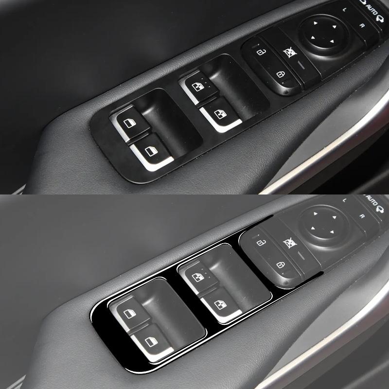 Suitable for Kia 18-23 Stinger piano black window lifting panel decorative patch interior modification accessories