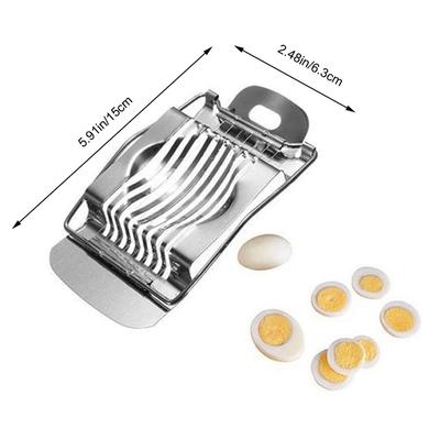 1pcs Egg Slicer Stainless Steel Boiled Egg Slicer Section Cutter Mushroom Tomato Cutter For Cooking Tool