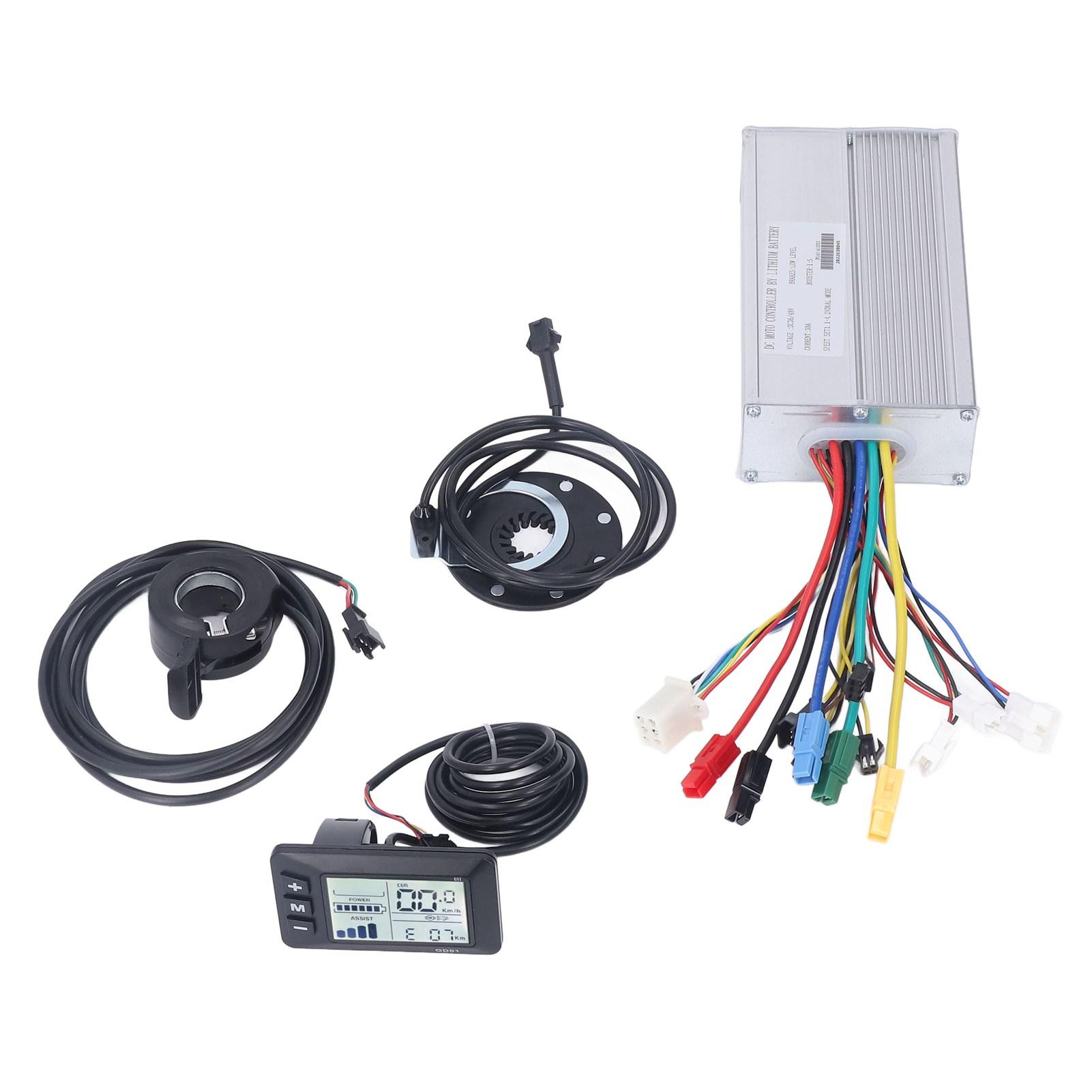 30A Electric Bike Controller Kit Waterproof LCD GD01 Meter Lithium Battery Modification Kit for 1000W Motor
