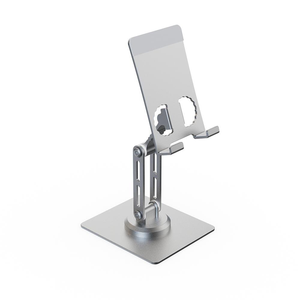 Universal 360 Rotating Aluminum Alloy Desk Mobile Phone Holders Foldable Portable Tablet Stand Lazy Desktop Mobile Phone Holder Lay Flat