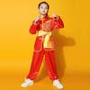 Fashion Chinese Traditional Wushu Costume with Belt Long Sleeves Kungfu Uniform Wushu Performance Tai Chi Uniform Children