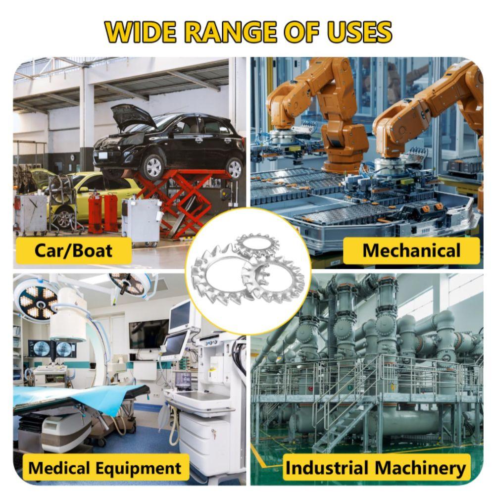 Corrosion Resistant External Teeth Washer External Toothed Washer  Hardware Applications