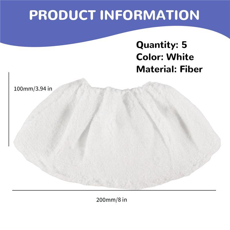 AEE4-Microfiber Cover Set For Hand Nozzle Karcher Easyfix Steam Cleaner SC1, SC2, SC3, SC4, SC5