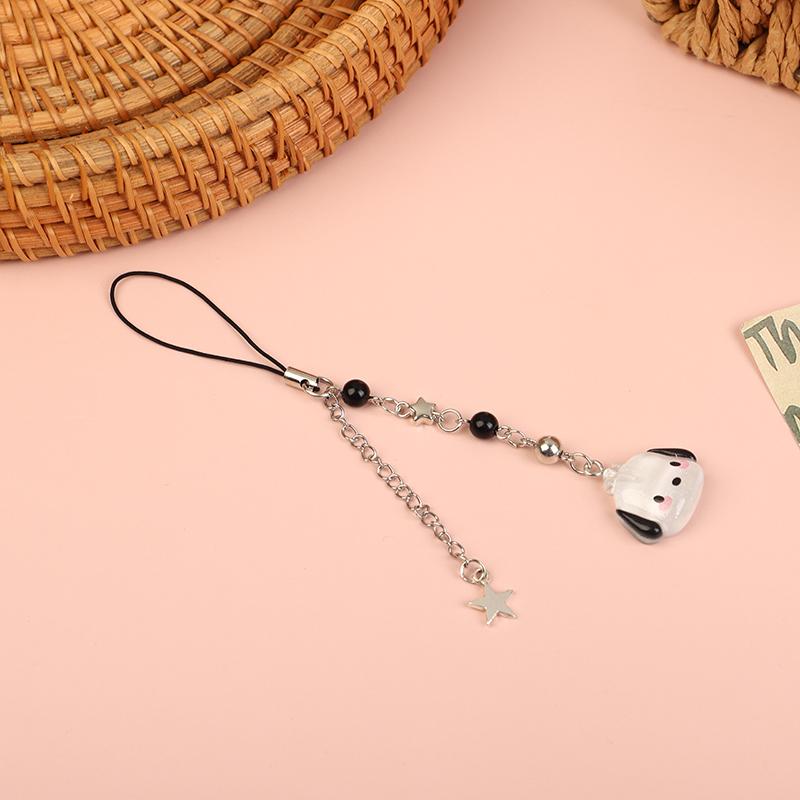 Y2K Pochacco Phone Lanyard Cute Transparent Anime Puppy Mobile Phone Chain Couple Keychain Camera Pendant Best Friend Gifts