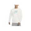 Nike Casual Sport Round Neck Pullover Sweatshirt Men Sweatshirt White DR7829-133