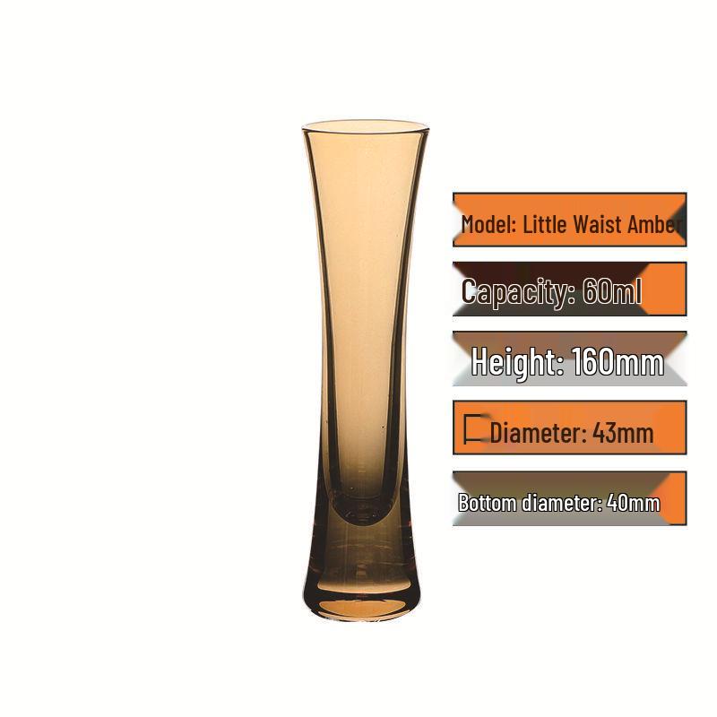 Elegant Slim Waist Mini Crystal Vase for Fresh Flowers - Wine Glass Style