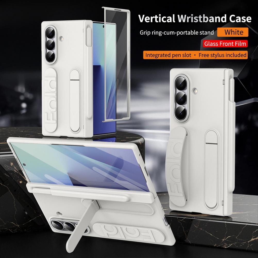 Multifunctional Kicktand Wrist Strap Folding Case For Samsung Z Fold 7 Fold SE Special Edition Galaxy Z Fold 6 5 4 Cover
