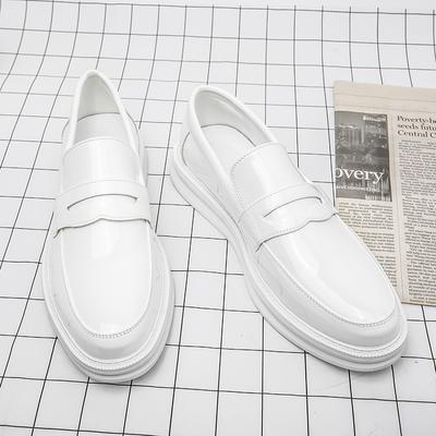 Men White Casual Leather Shoes Brand Moccasin Oxfords Driving Shoes Men Loafers Moccasins Dress Shoes Men Italian Tassel Shoes