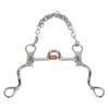 120mm Horse Mouth Snaffle with Chain Stainless Steel Horse Bit for Equestrian Training Equipment