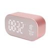 Alarm Clock Radio Multifunction FM Digital Radio Alarm Clock with Bluetooth Speaker for Home BedroomRose Gold