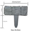 Imitation Stone Garden Fence - Foldable & Plastic for Lawn Horticulture