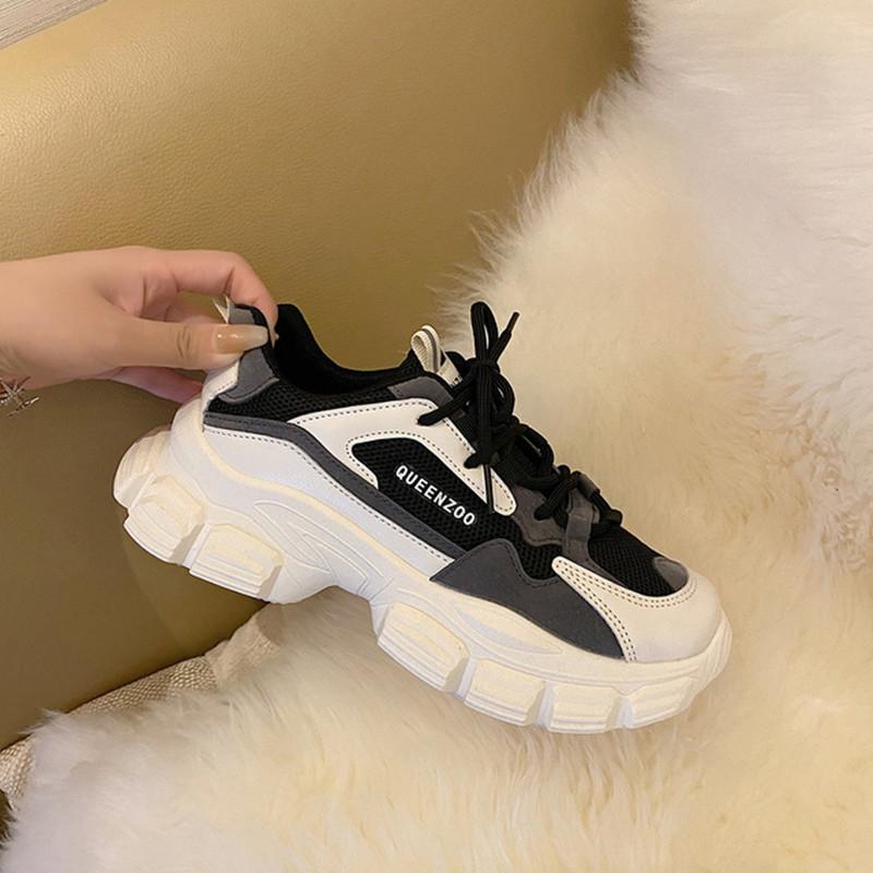 Buy Women Chunky Sneakers Platform Shoes For Gym Basketball Court