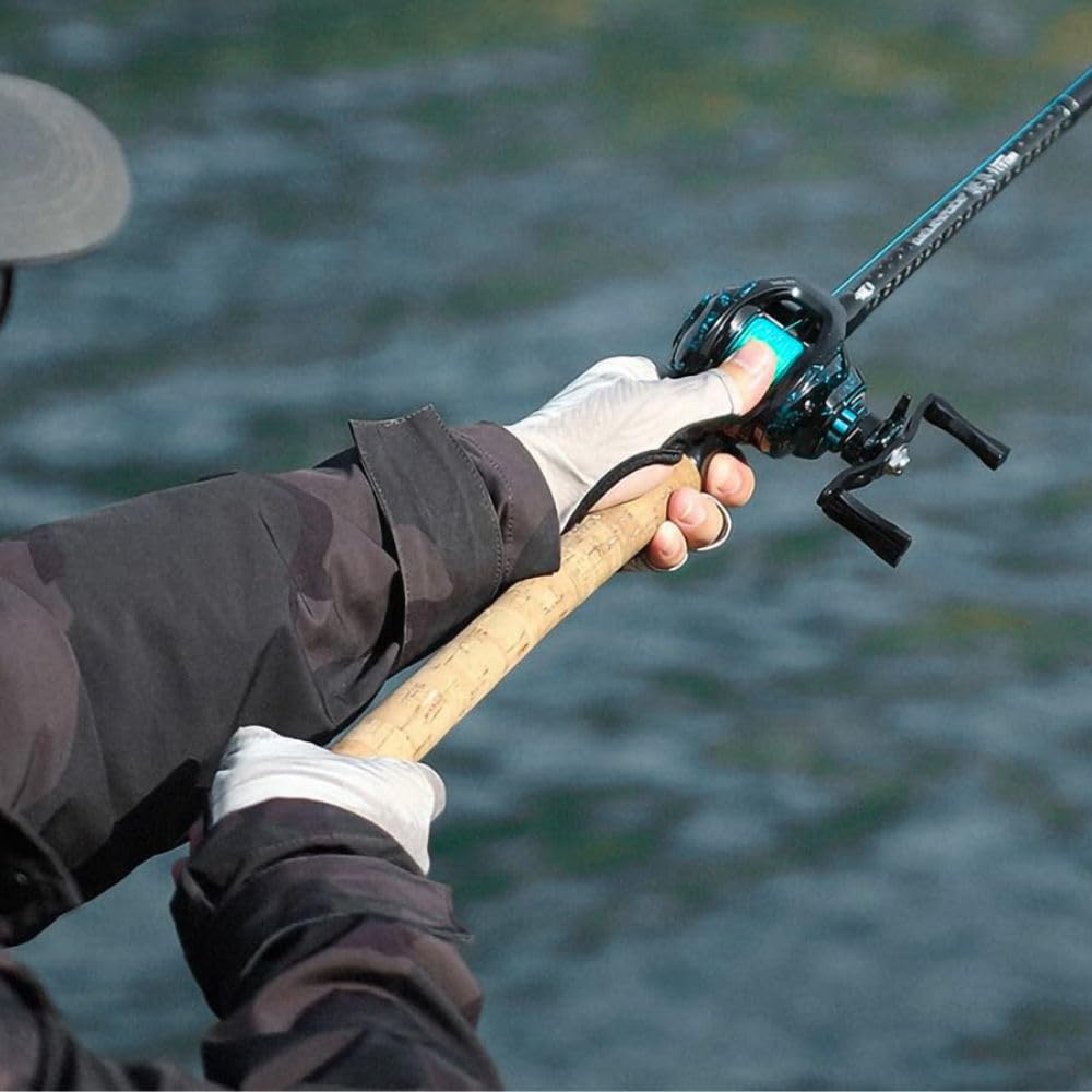 Baitcasting Fishing Reel for Salt and Freshwater Powerful Magnetic Long Max Drag Force Gear Ratio Right Reel, Fishing, Left/Right Handle,