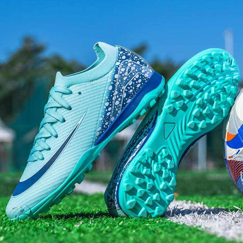 New Low-top Men's and Women's Football Shoes Long Nails TF Broken Nails Competition Training Shoes Men's and Women's Adult Sports Football Shoes