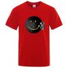 Summer Men's Cotton Funny Spaceman Printing Casual Comfortable Soft O-neck Short Sleeve T-shirt