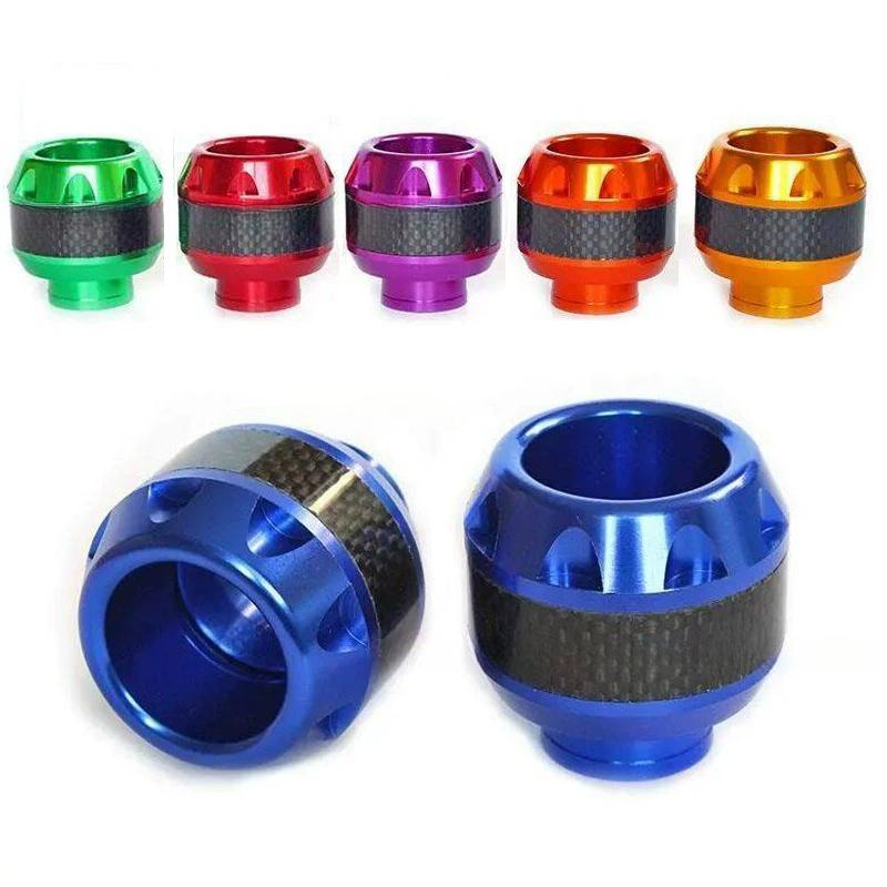 2Pc Aluminum Alloy Motorcycle Crash Protector Scooter Wheel Front Fork Frame Falling Protection Pads Sliders Moto Exterior Parts