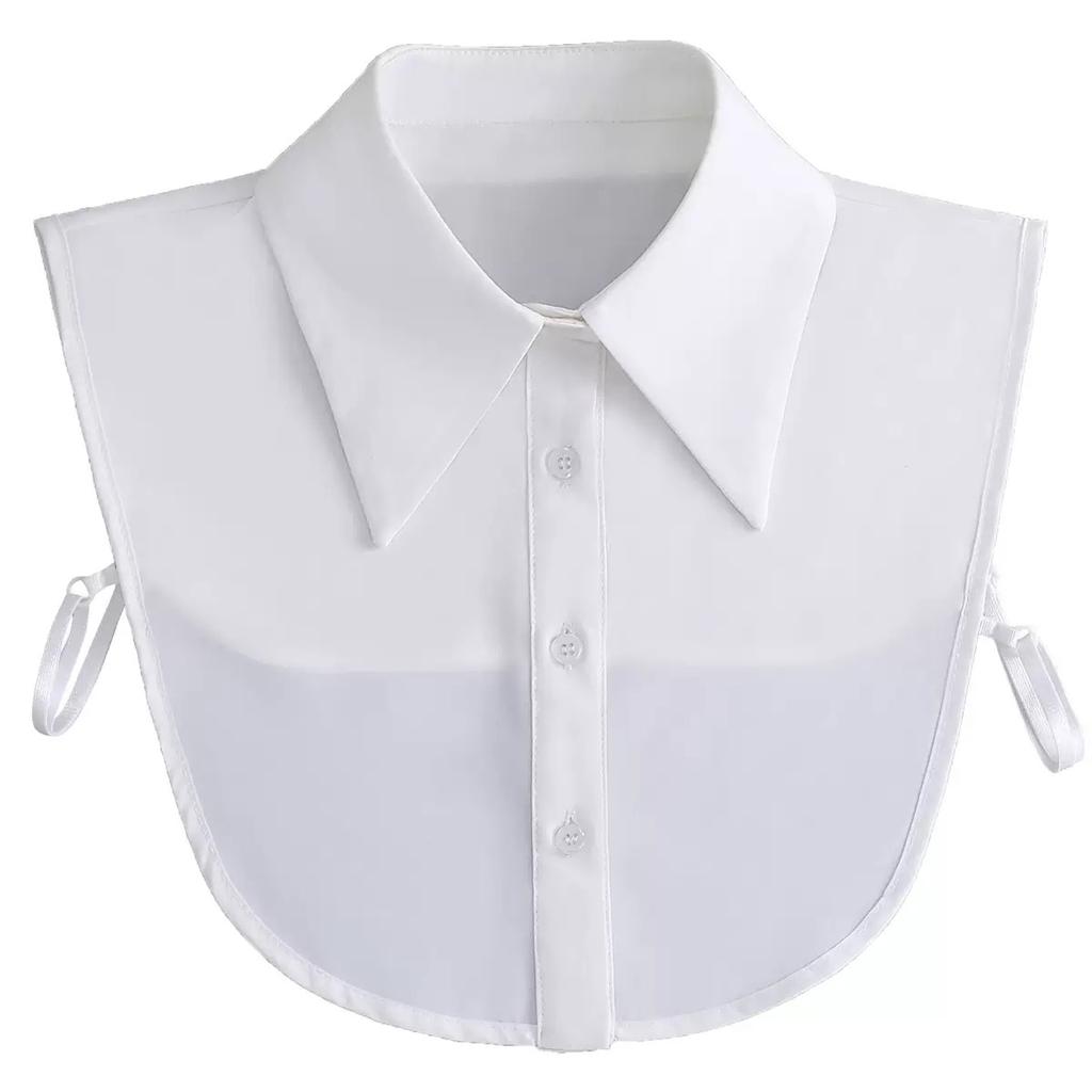 Fashion Half Shirt Style Fake Collar for Women Stand Detachable Collar Fake Girls Vintage Lace Ladies False Blouse Collar Decor