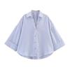 Camisas para Mujer Camisas Rayadas Oversize para Mujer Manga Ancha Camisas y Blusas Casuales Mujer Blancas de Verano Tops Sueltos Mujer