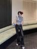 2025 Spring/Summer Hong Kong Style Spicy Girl 3D Flower Hollow Knit Cropped Tank Top