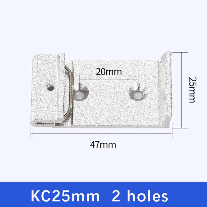 25mm 35MM 45MM Metal Din Rail Fixed Clamp Clip Relay Mounting Buckle Simple Fixing Rack with Mounting Holes