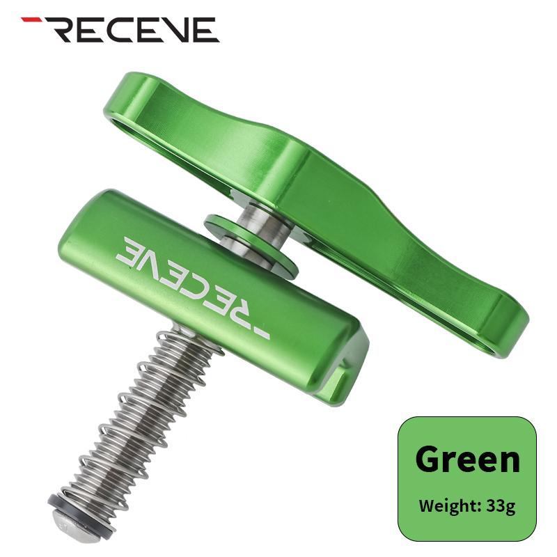RECEVE Folding Bike C Buckle Knob Hinge Clamp Bicycle Titanium Alloy Handle Hinge Clamp Kit Folding Buckle Fixed For Brompton