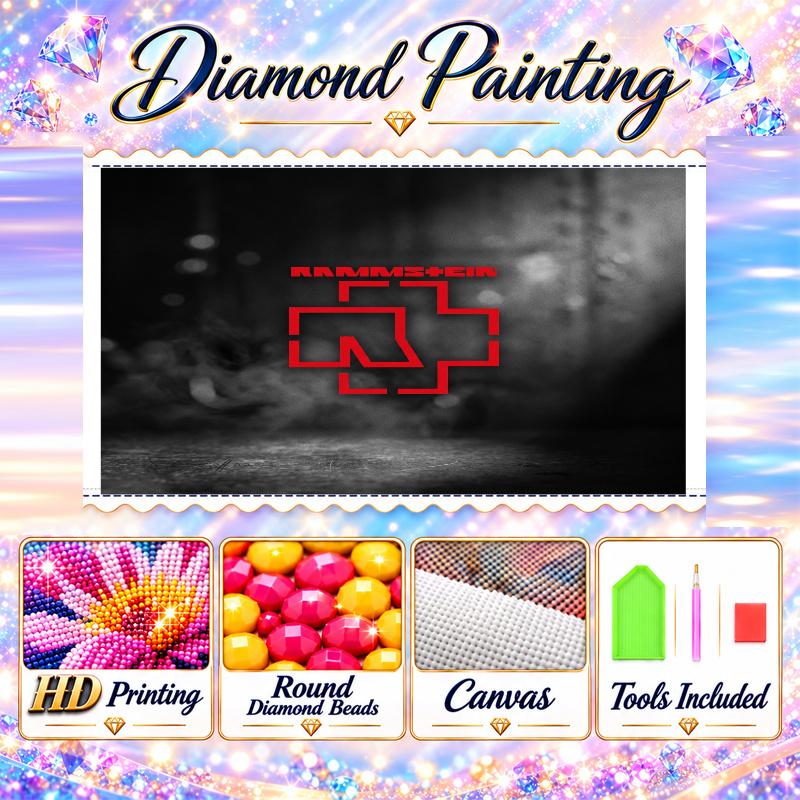 Rammstein Diamond Painting Kit 5D Full Drill DIY Diamond Mosaic Wall Art Home Decor