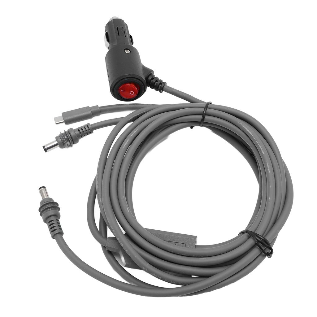 3 In 1 Satellite DC Power Cable Cigar Lighter 18 AWG Satellite Dish DC Car Charger Power Supply