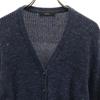 DIESEL Long sleeve Shirt layered V-neck knit cardigan XS Navy Women Used