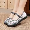Handmade Women's Vintage Embroidered Canvas Ballet Flats Ladies Comfortable Chinese Ballerinas Vegan Embroidery Shoes