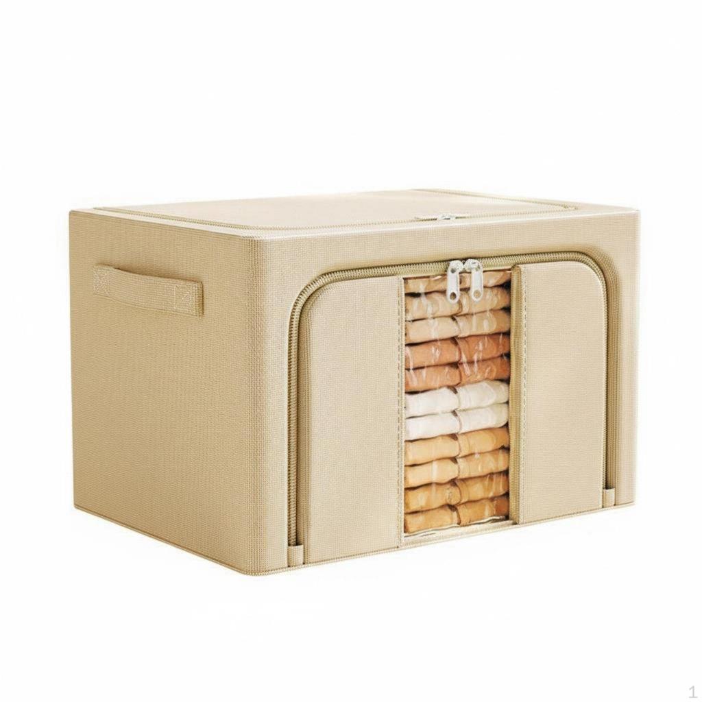 Framed foldable Clothes container Design FrontOpening Storage Box Stackable textile