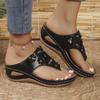 Rivet Flower Women's Sandals Foreign Trade Model Size Spot Wedge Heel Women's Shoes European and American Wish Toe Slippers