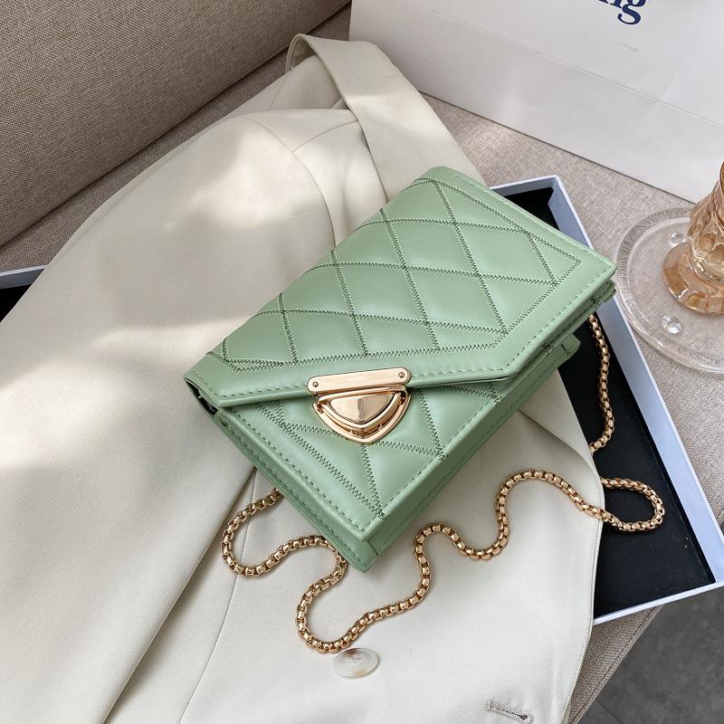 Summer Small Bag 2020 New Trendy Fashion Rhombus Chain Bag Crossbody Bag Women's Versatile Popular Small Square Bag