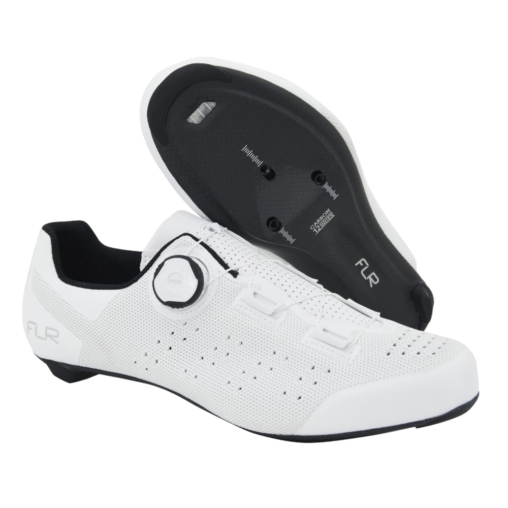 FLR (FLR) Road Cycling Shoes FNT-5 Knit White 36