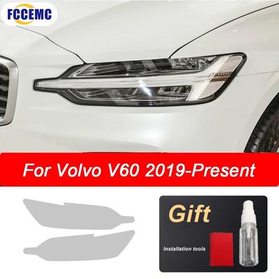 For Volvo XC90 XC40 XC60 S9 V60 V90 HD Car Headlight Protective Film Tint TPU Sticker Car Handlamp Decor Film Auto Accessories