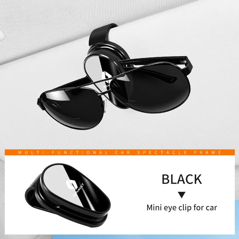 

Interior Stickers For Renault Clio RS Captur Kadjar Scenic Koleos Duster Megane Logan Mini Car Sun Visor Glasses Clip Sunglasse